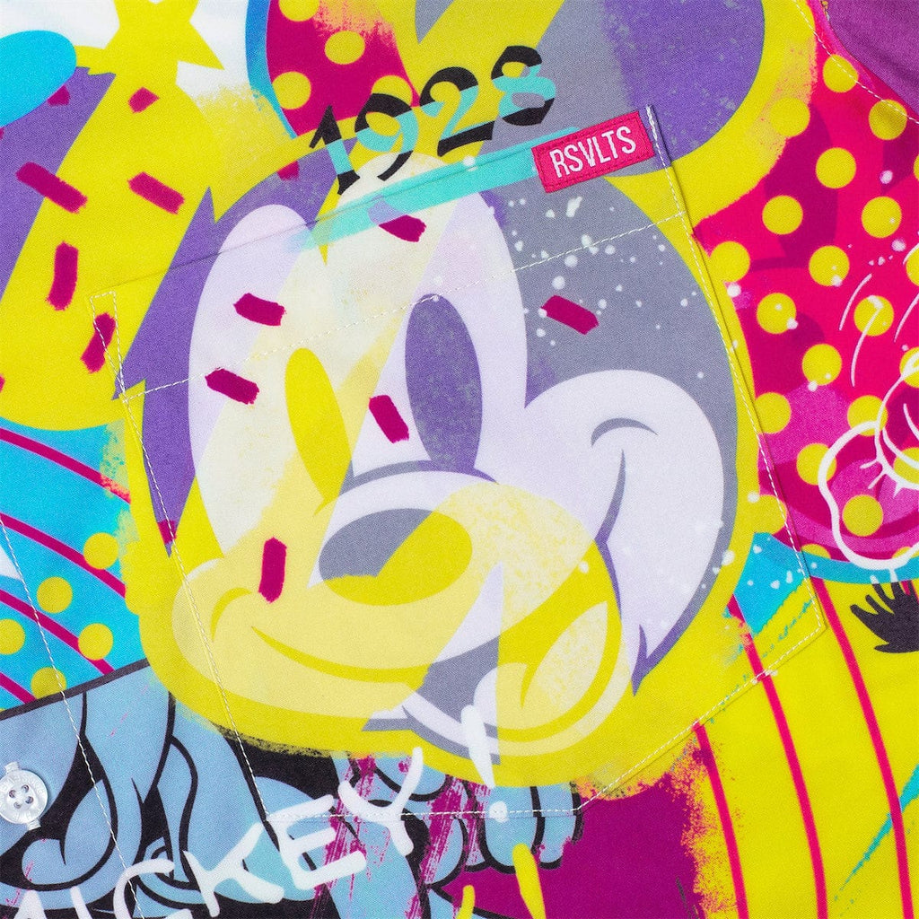 RSVLTS Pop Art Party KUNUFLEX Short Sleeve Shirt in Multicolor — detail 8