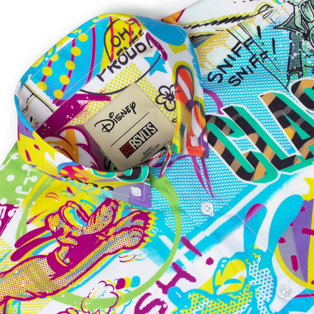 RSVLTS Pop Art Party KUNUFLEX Short Sleeve Shirt in Multicolor — detail 10
