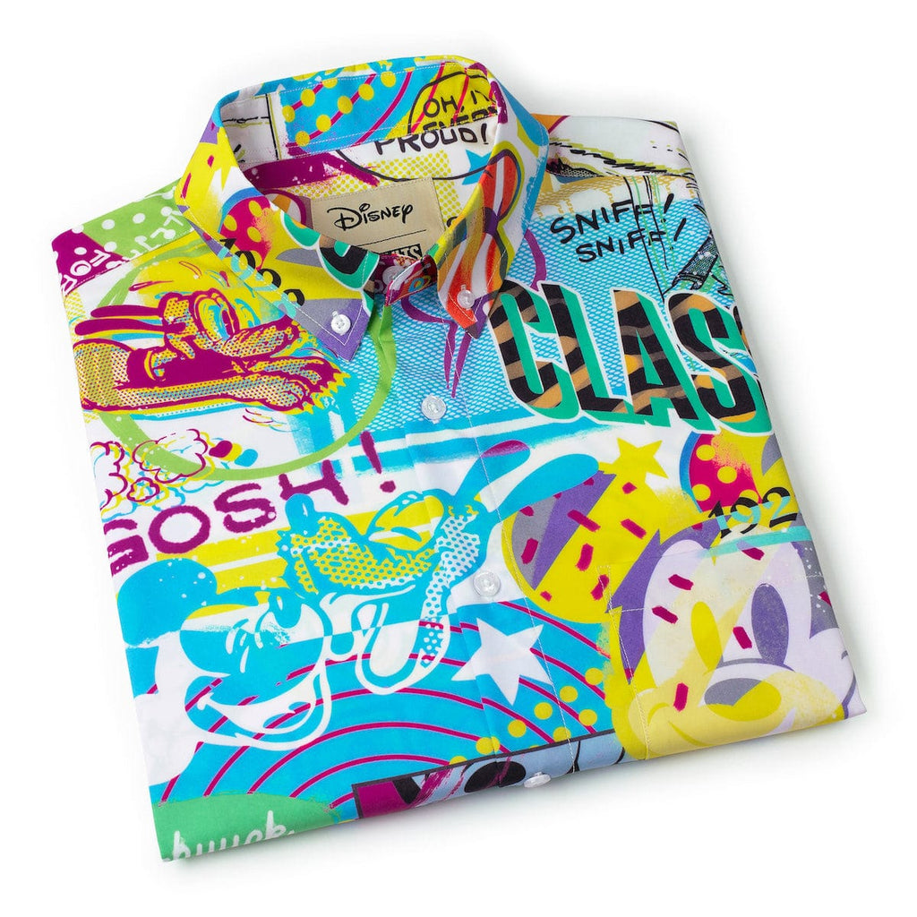 RSVLTS Pop Art Party KUNUFLEX Short Sleeve Shirt in Multicolor — detail 12