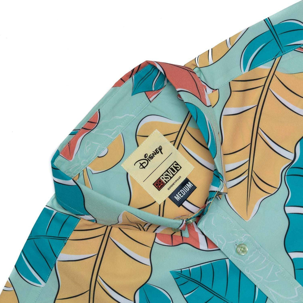 RSVLTS Moana of Motunui KUNUFLEX Short Sleeve Shirt in Blue — detail 5