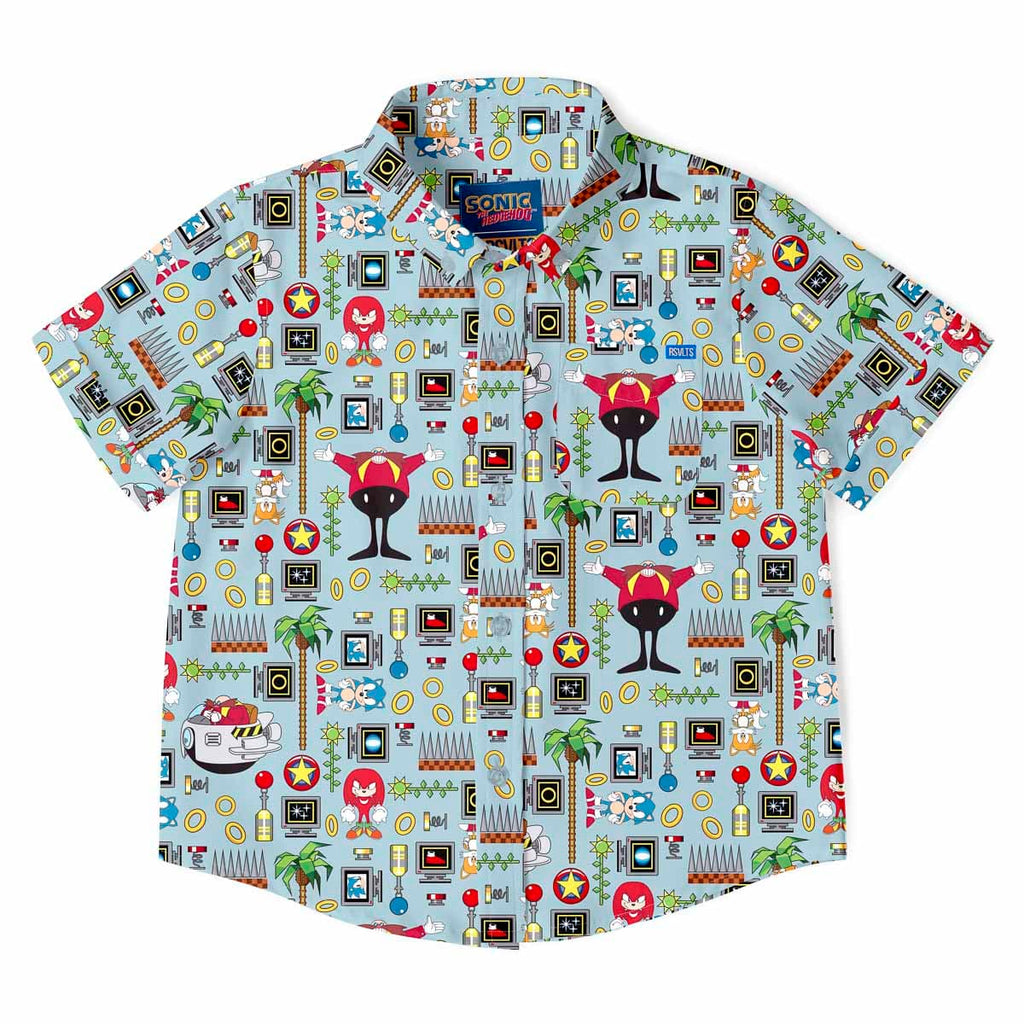 RSVLTS Sonic Essentials Preschool KUNUFLEX Short Sleeve Shirt in Multicolor — front view