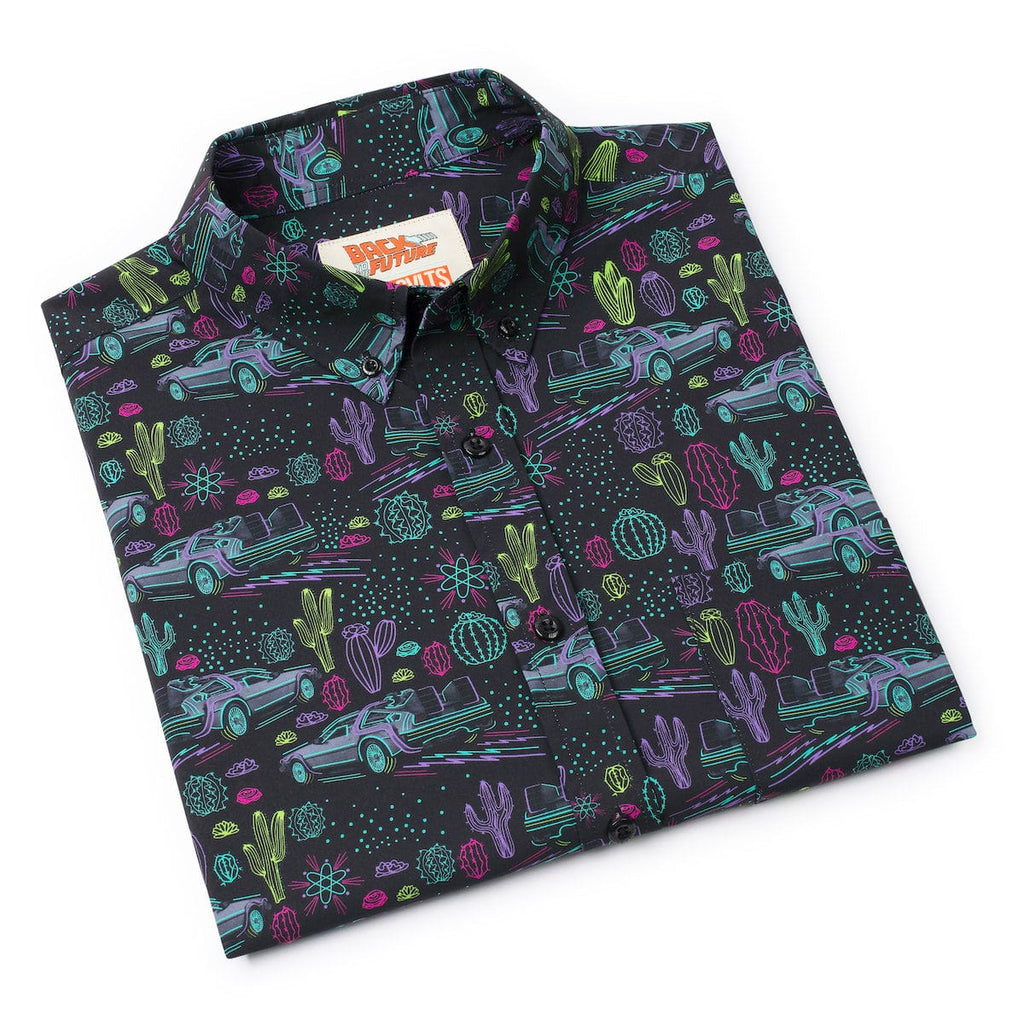 RSVLTS Quantum Cowboys KUNUFLEX Short Sleeve Shirt in Black — detail 13