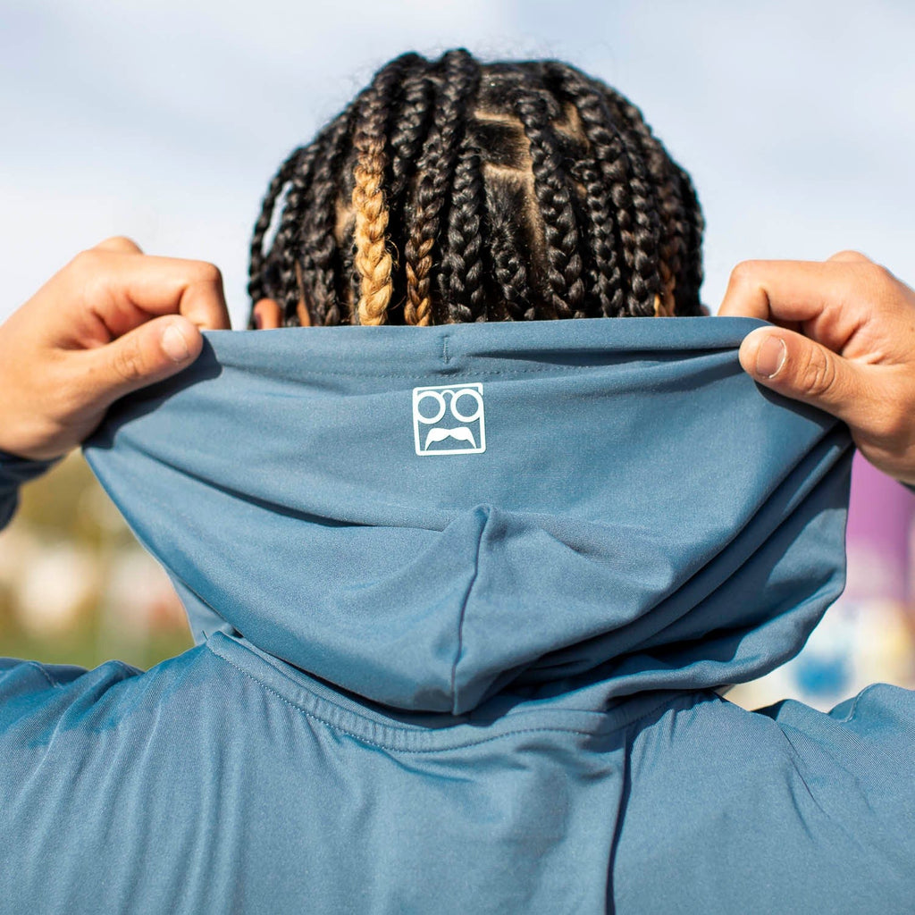 RSVLTS Mystic Mountain Blueberry Performance Hoodie in Blue — detail 4