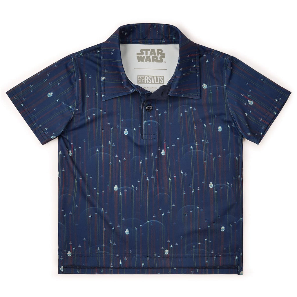 RSVLTS Fleet in Formation Preschool All-Day Polo in Blue — detail 2