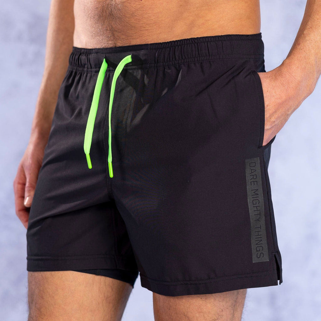 RSVLTS Abyss V1 Lined Training Shorts in Black — detail 4