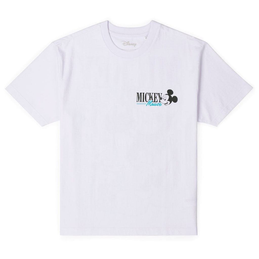 RSVLTS Mickey Through the Ears Vintage Crewneck Tee in White — detail 3