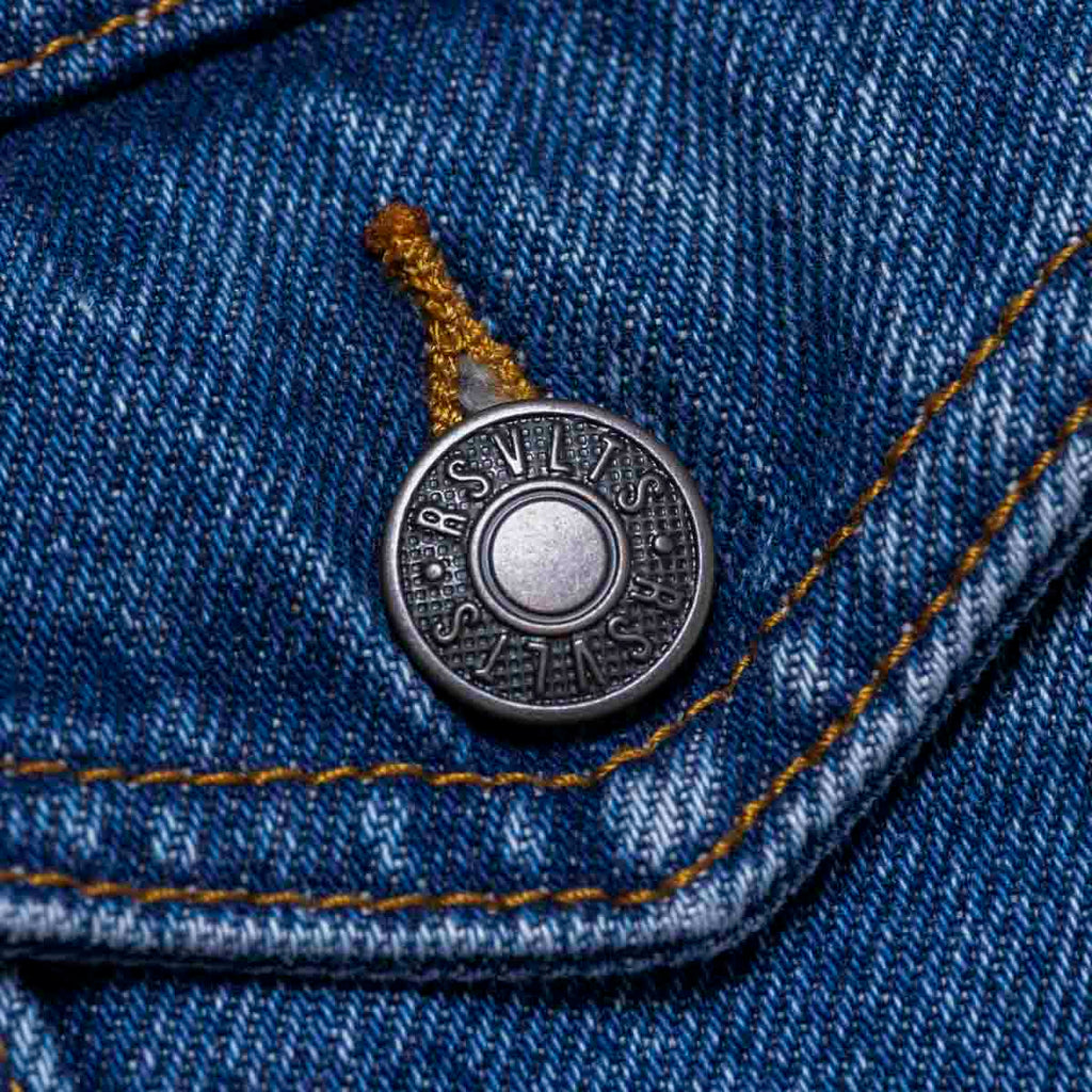 RSVLTS Denim Dan Classic Denim Jacket in Blue — detail 6