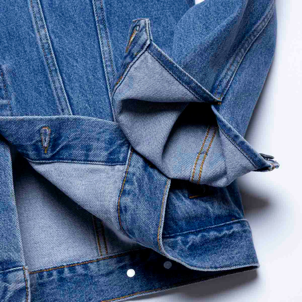 RSVLTS Denim Dan Classic Denim Jacket in Blue — detail 11