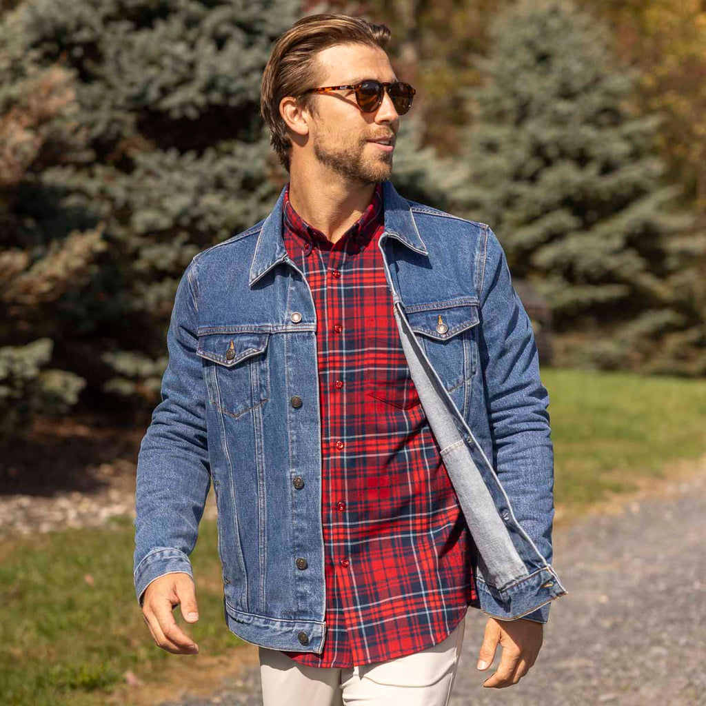 RSVLTS Denim Dan Classic Denim Jacket in Blue — detail 4