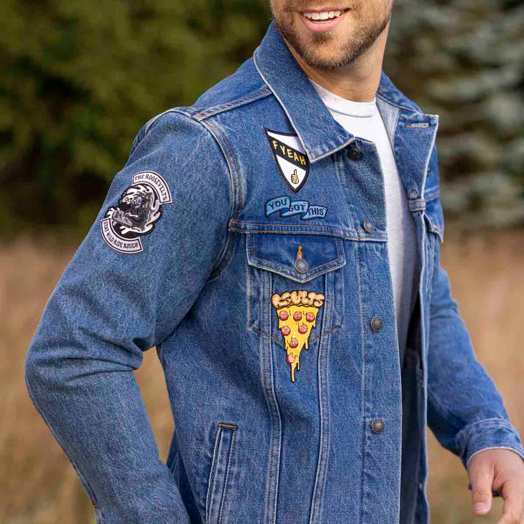 RSVLTS Denim Dan Classic Denim Jacket in Blue — detail 10