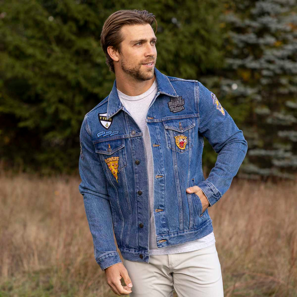 RSVLTS Denim Dan Classic Denim Jacket in Blue — detail 7