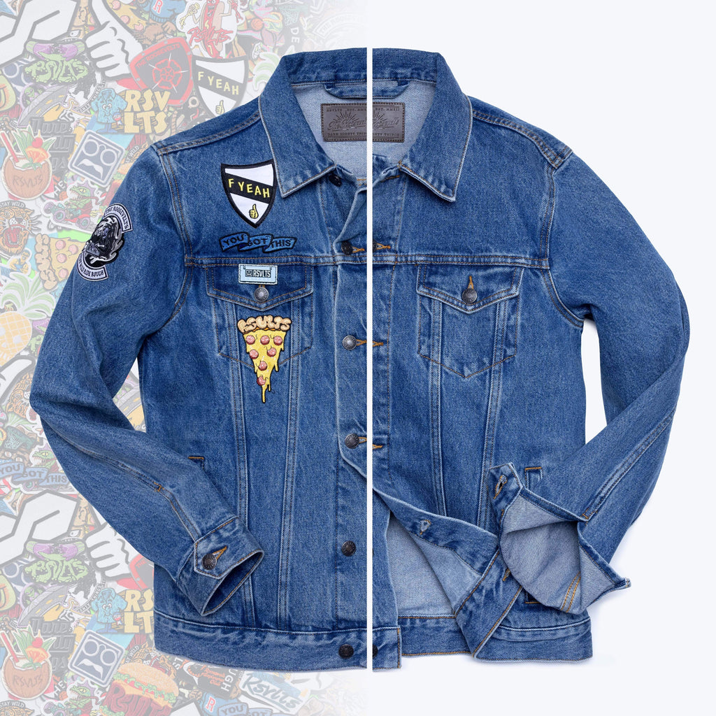 RSVLTS Denim Dan Classic Denim Jacket in Blue — detail 5