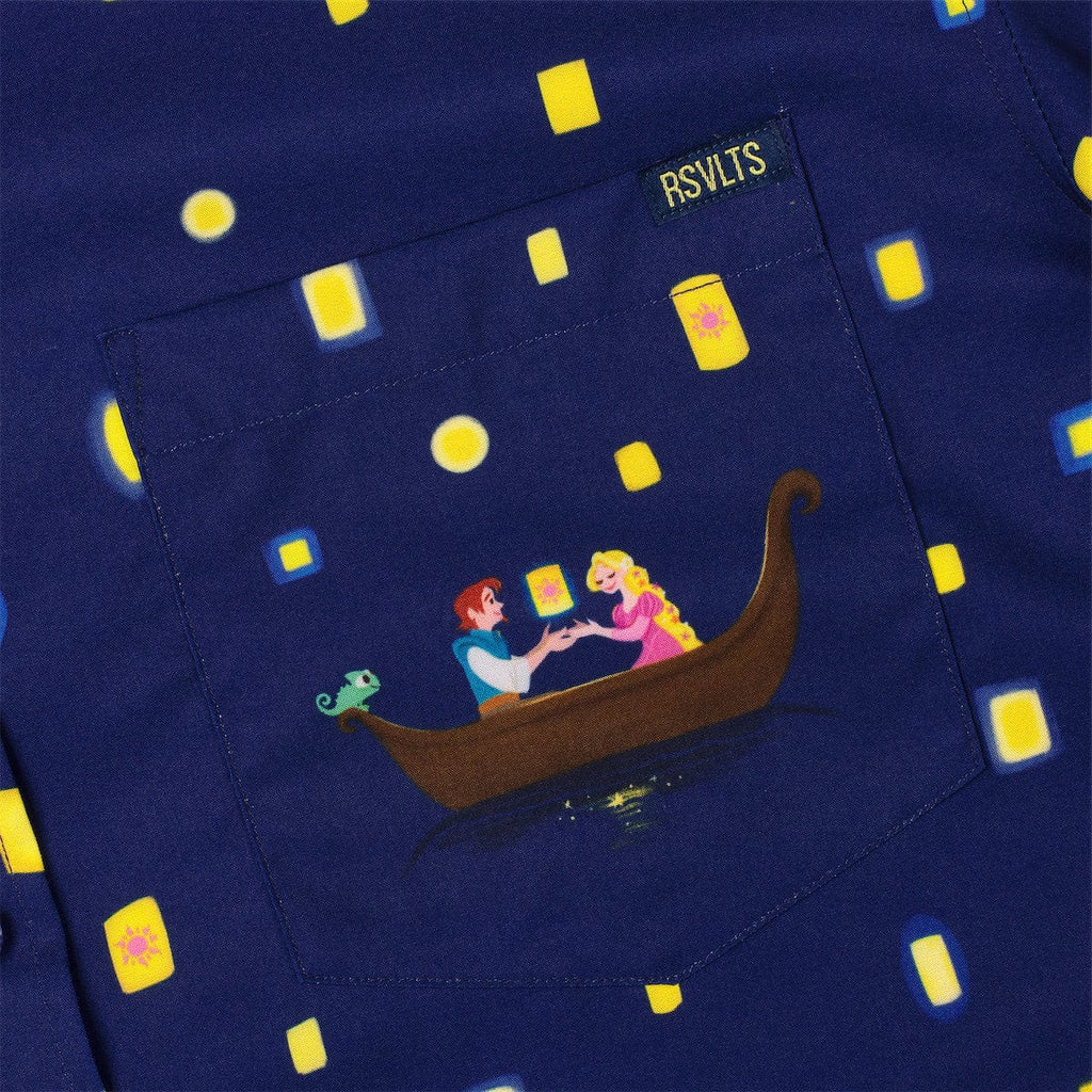 RSVLTS Lanterns KUNUFLEX Short Sleeve Shirt in Blue — detail 2