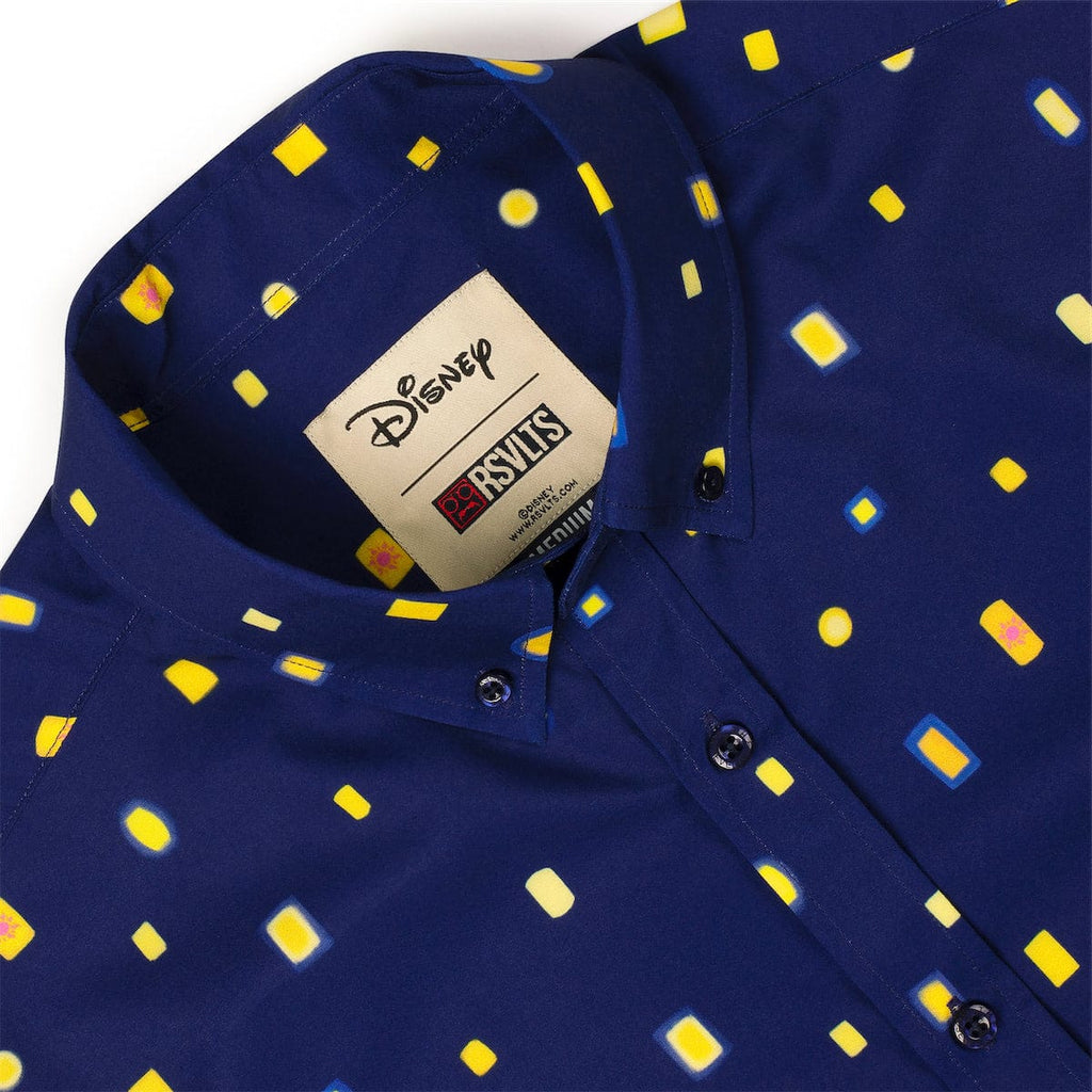 RSVLTS Lanterns KUNUFLEX Short Sleeve Shirt in Blue — detail 4