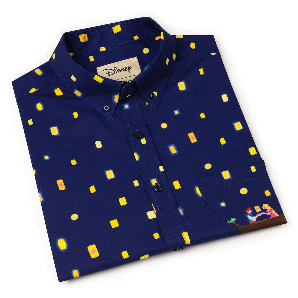 RSVLTS Lanterns KUNUFLEX Short Sleeve Shirt in Blue — detail 6