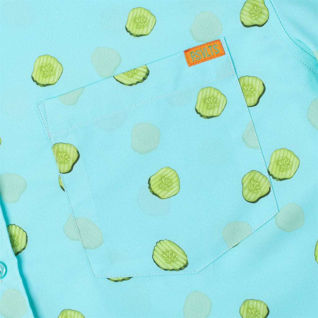 RSVLTS Kind of a Big Dill KUNUFLEX Short Sleeve Shirt in Green — detail 6
