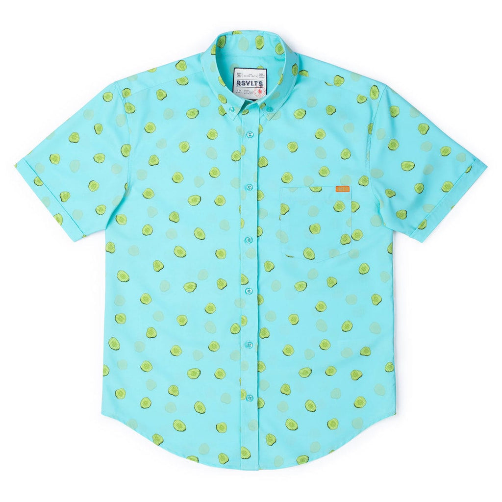 RSVLTS Kind of a Big Dill KUNUFLEX Short Sleeve Shirt in Green — detail 7