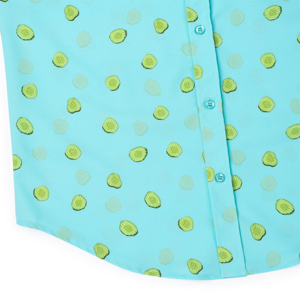RSVLTS Kind of a Big Dill KUNUFLEX Short Sleeve Shirt in Green — detail 9