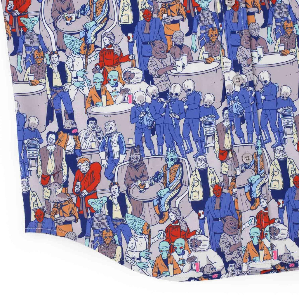 RSVLTS Cantina KUNUFLEX Short Sleeve Shirt in Blue — detail 8