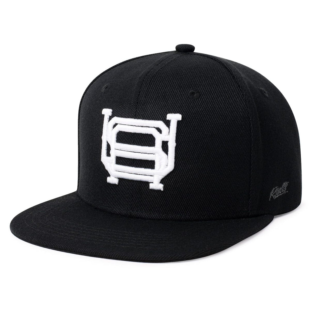 RSVLTS Interlocking USA (Black & White) TLB Hat — front view
