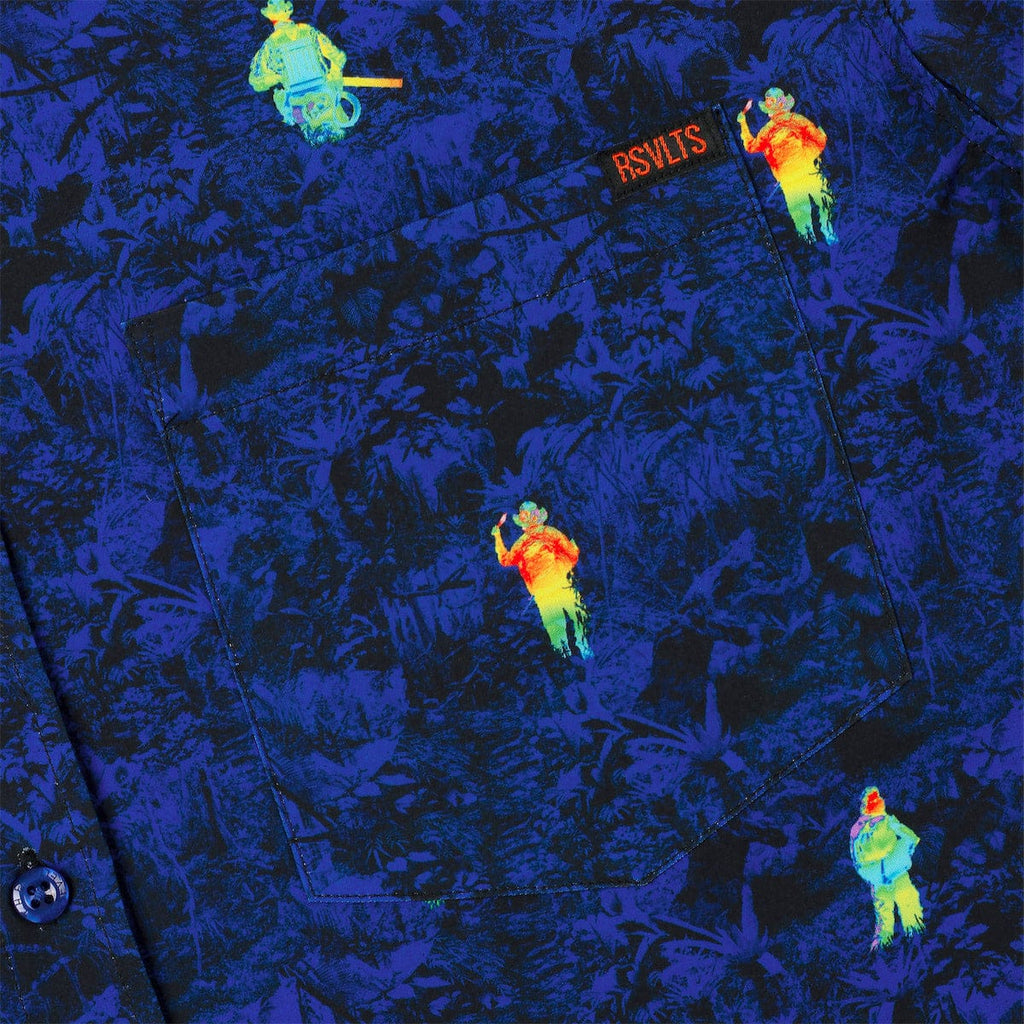 RSVLTS Thermal Vision KUNUFLEX Short Sleeve Shirt in Blue — detail 3