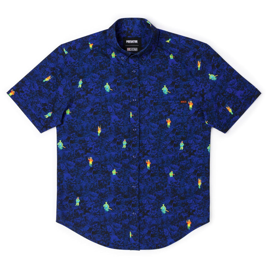 RSVLTS Thermal Vision KUNUFLEX Short Sleeve Shirt in Blue — detail 5