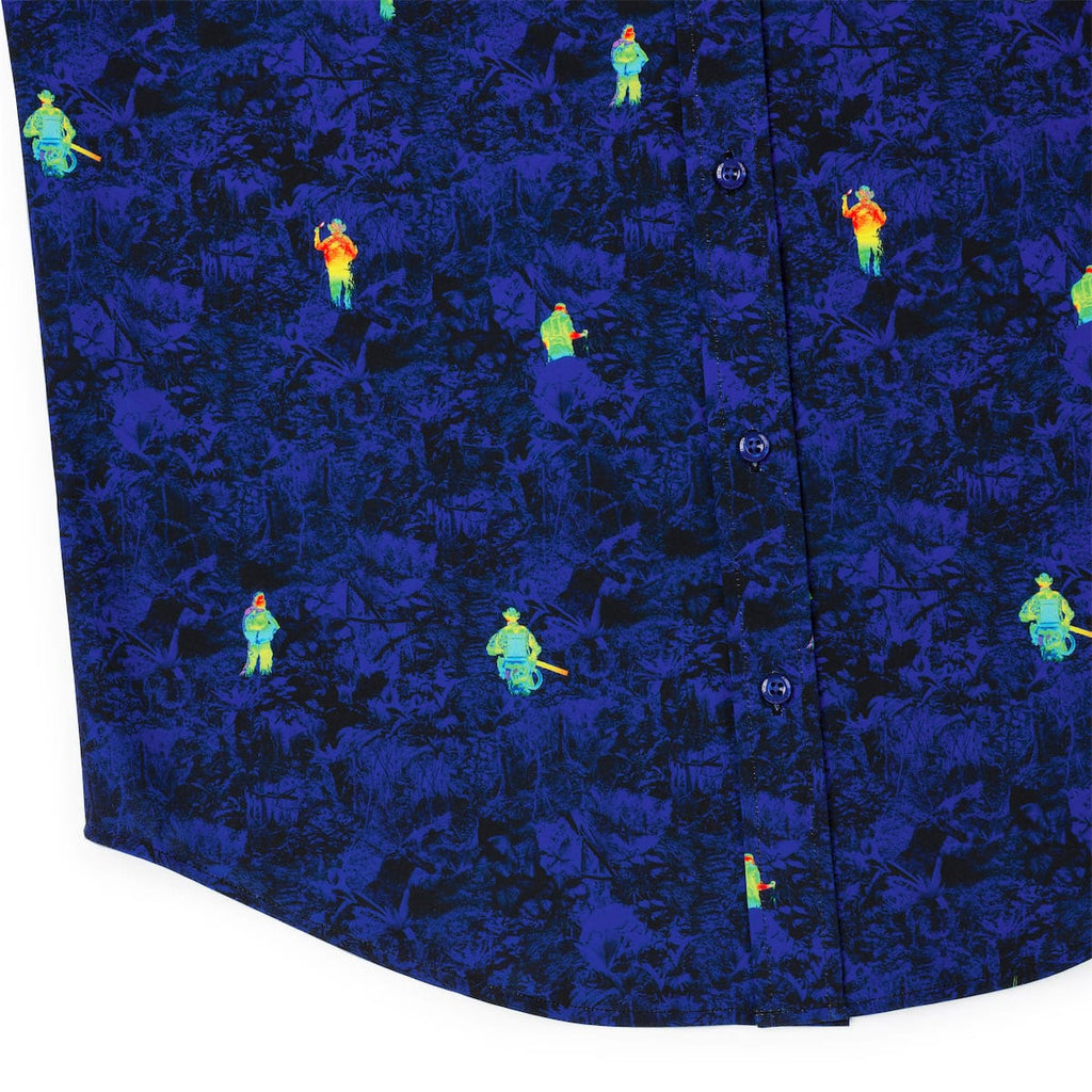 RSVLTS Thermal Vision KUNUFLEX Short Sleeve Shirt in Blue — detail 7