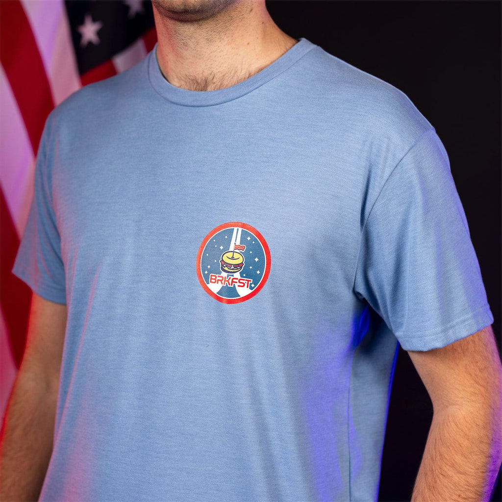 RSVLTS Planetary Par Crewneck Tee in Gray — detail 4