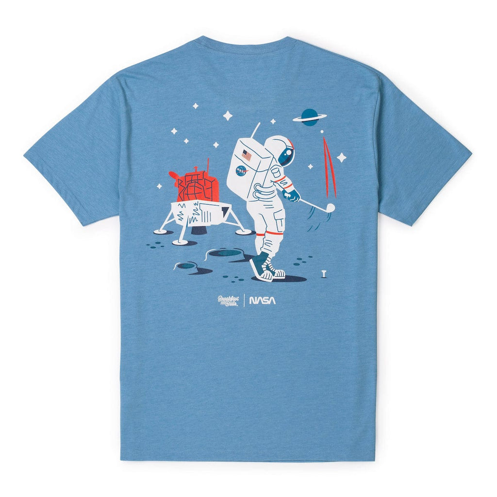 RSVLTS Planetary Par Crewneck Tee in Gray — front view