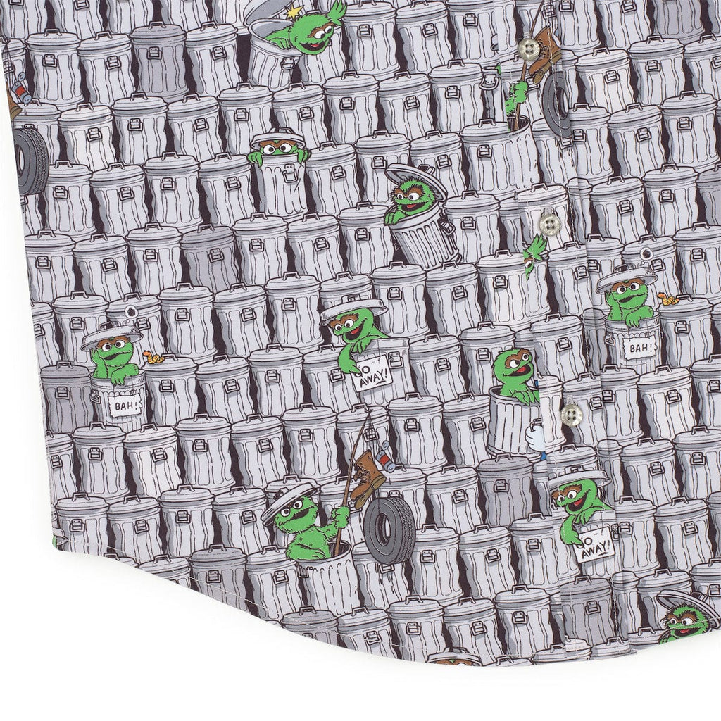 RSVLTS Scram! KUNUFLEX Short Sleeve Shirt in Black — detail 9