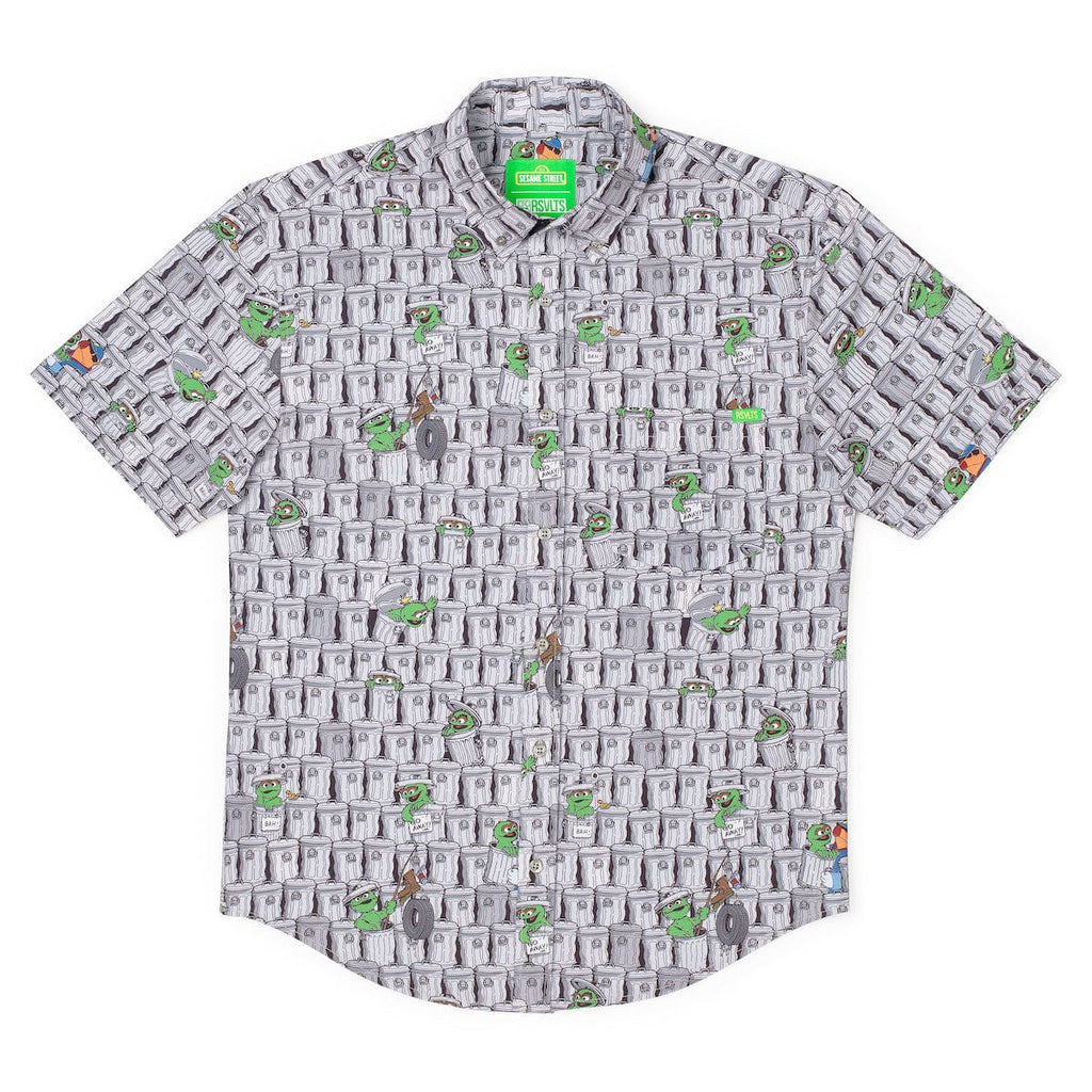 RSVLTS Scram! KUNUFLEX Short Sleeve Shirt in Black — detail 7