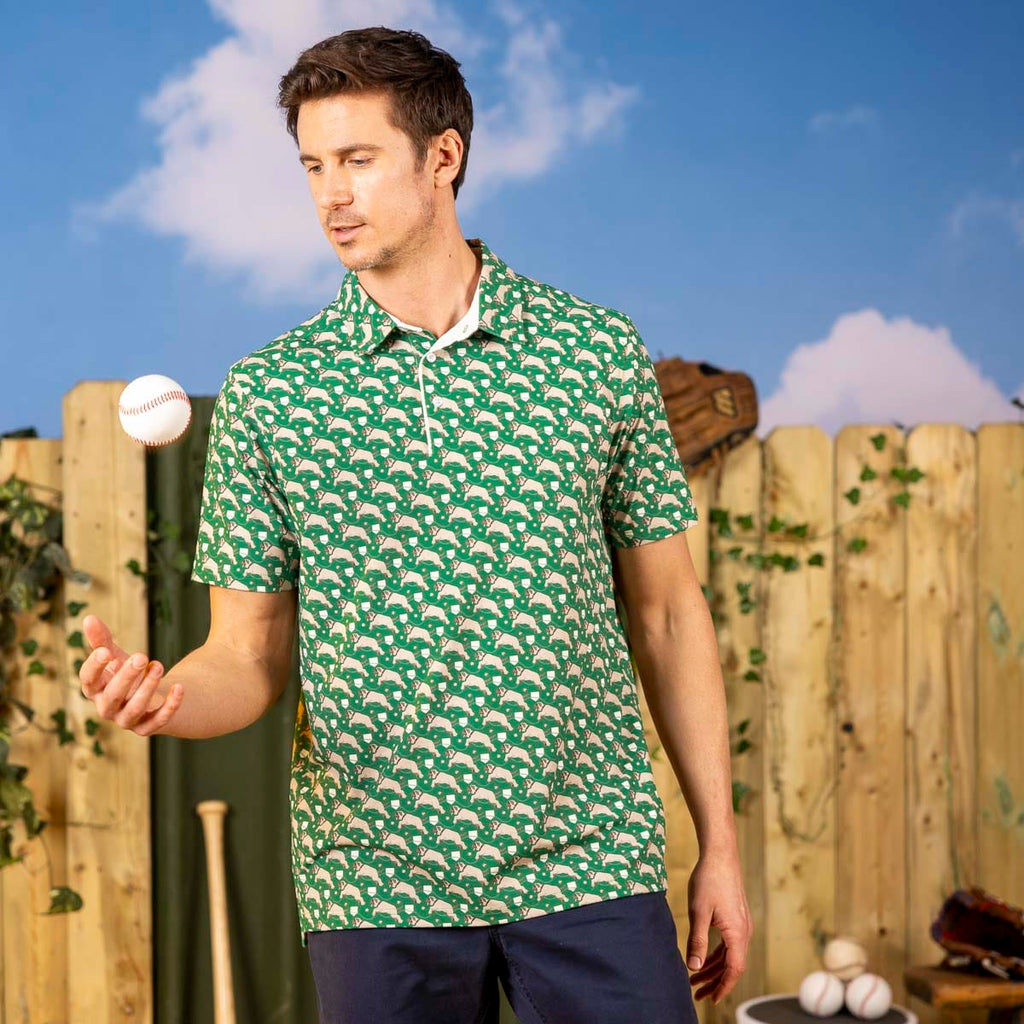 RSVLTS Beastball All-Day Polo in Green — detail 2