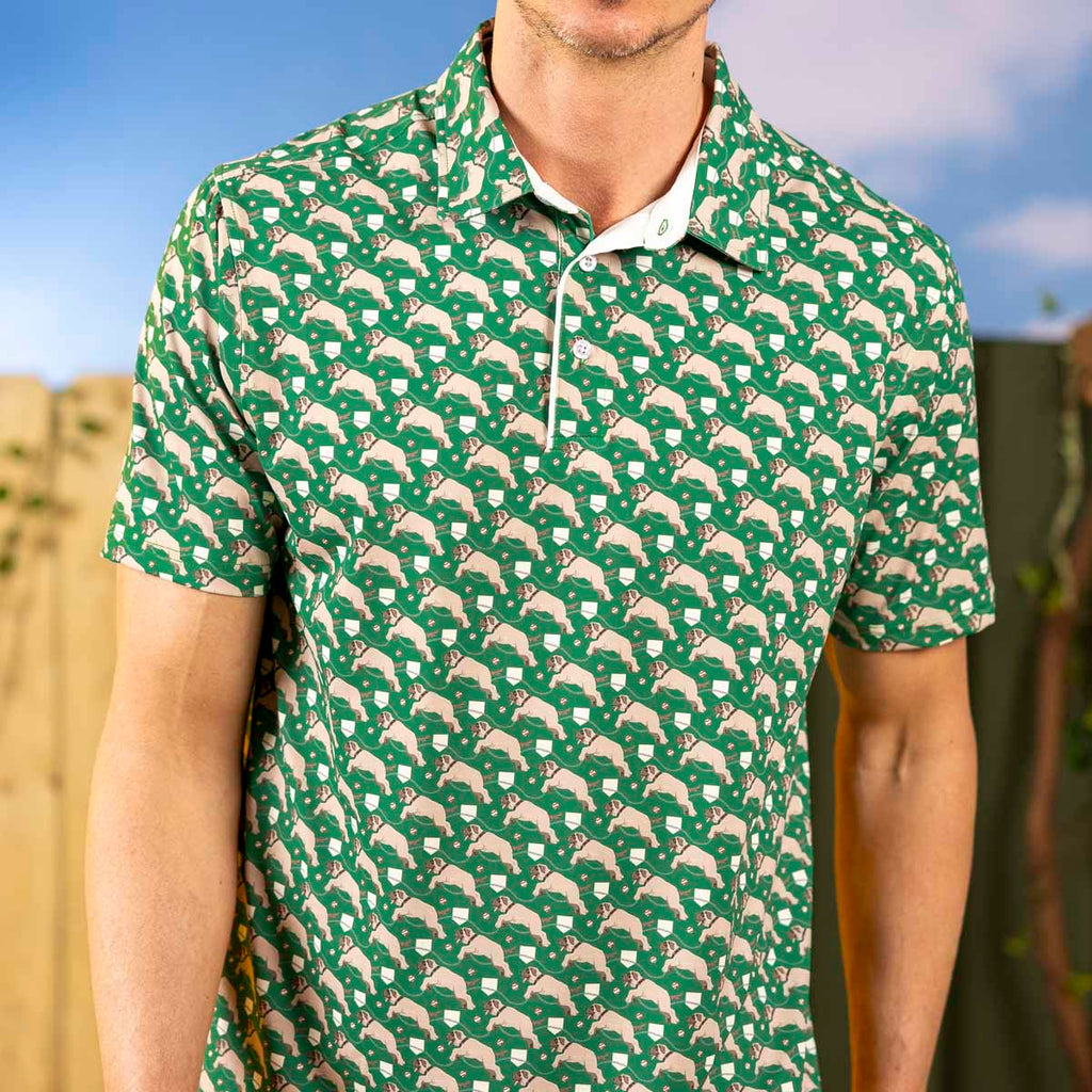 RSVLTS Beastball All-Day Polo in Green — detail 4
