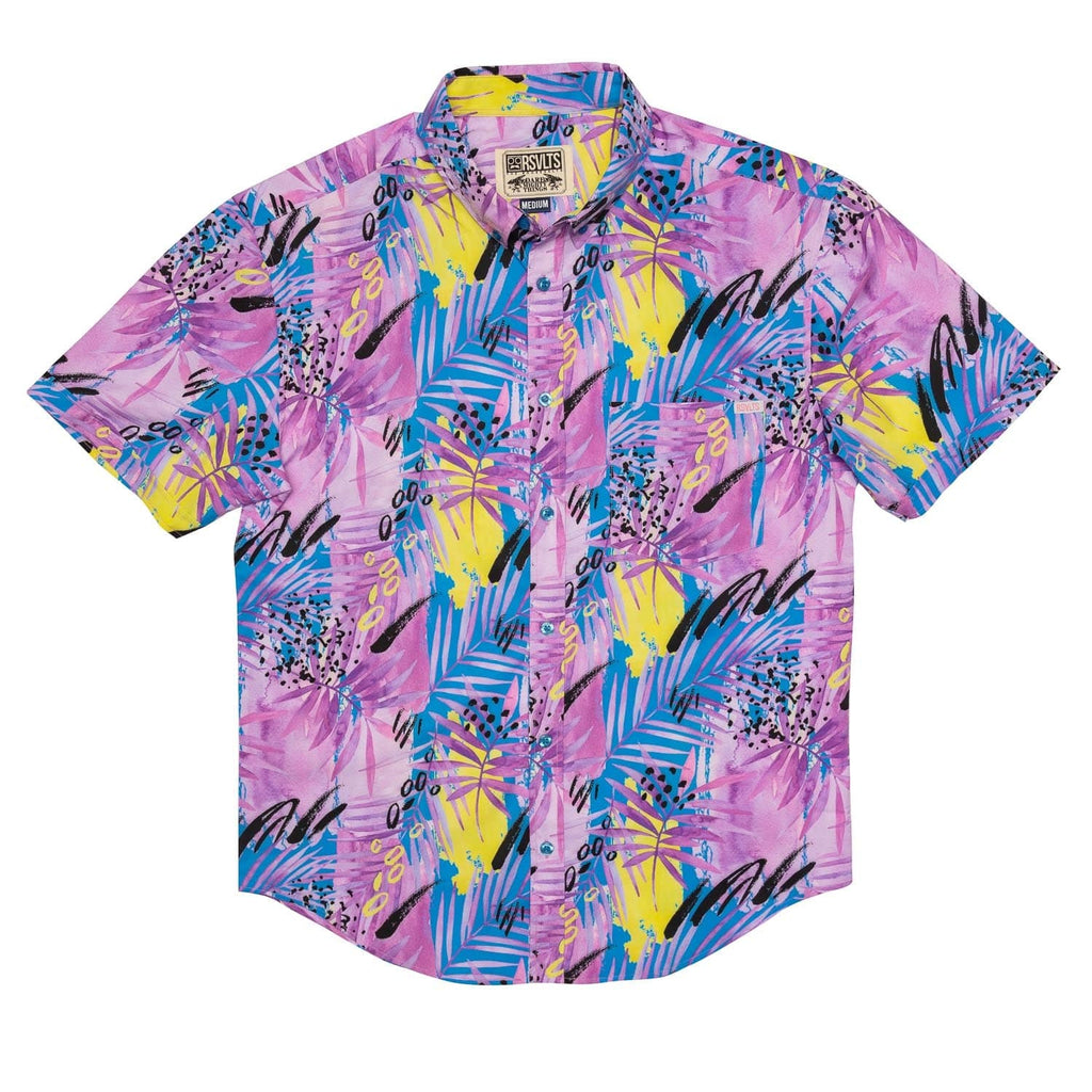 RSVLTS Plum Lake KUNUFLEX Short Sleeve Shirt in Purple — detail 2