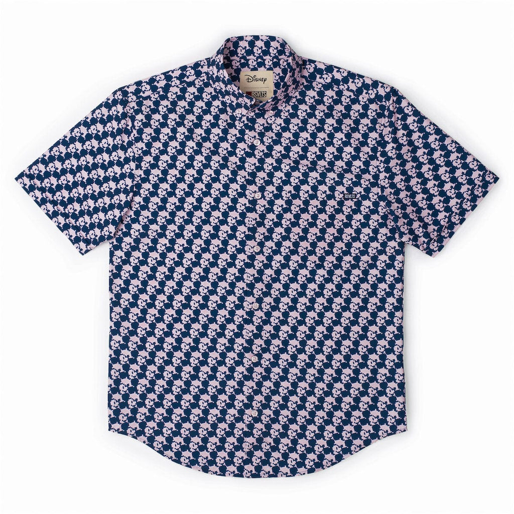 RSVLTS Pixel Pal KUNUFLEX Short Sleeve Shirt in Blue — detail 6