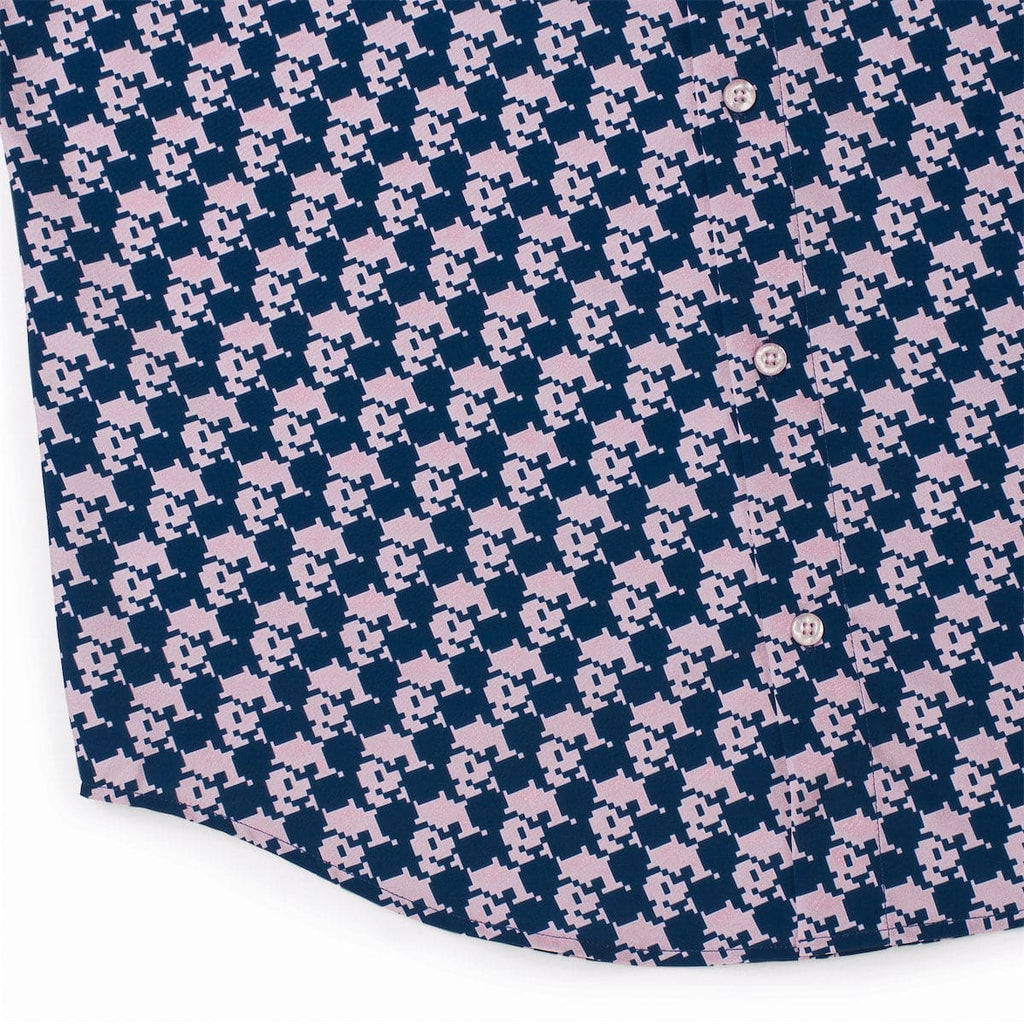 RSVLTS Pixel Pal KUNUFLEX Short Sleeve Shirt in Blue — detail 8