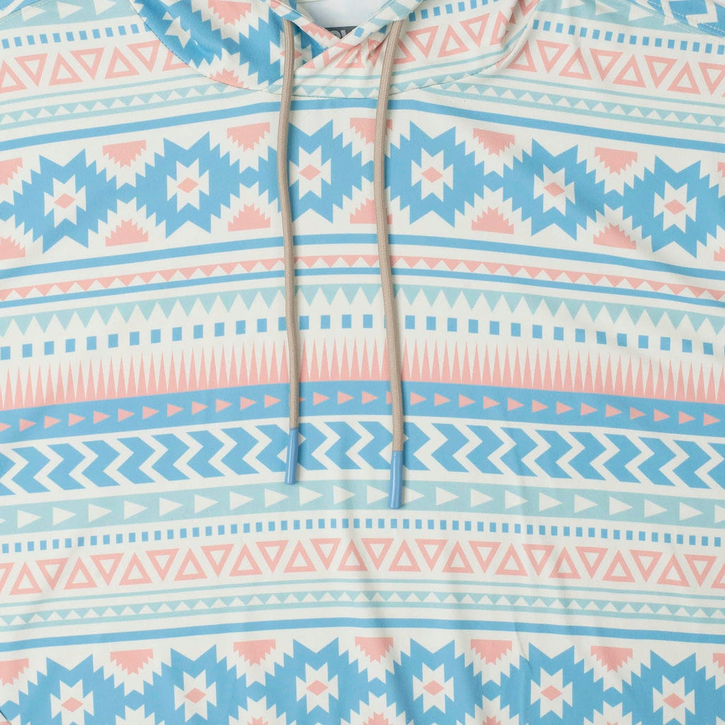 RSVLTS Aztec Pastel Performance Hoodie in Multicolor — detail 3