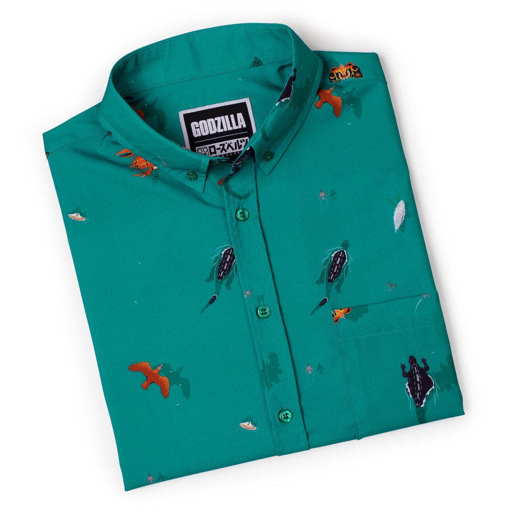 RSVLTS Monsters Unleashed KUNUFLEX Short Sleeve Shirt in Green — detail 8