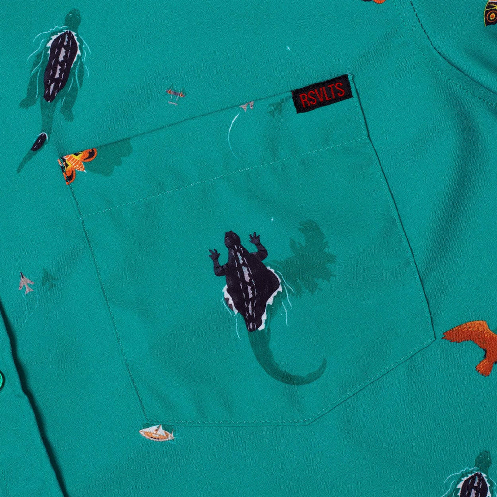 RSVLTS Monsters Unleashed KUNUFLEX Short Sleeve Shirt in Green — detail 7