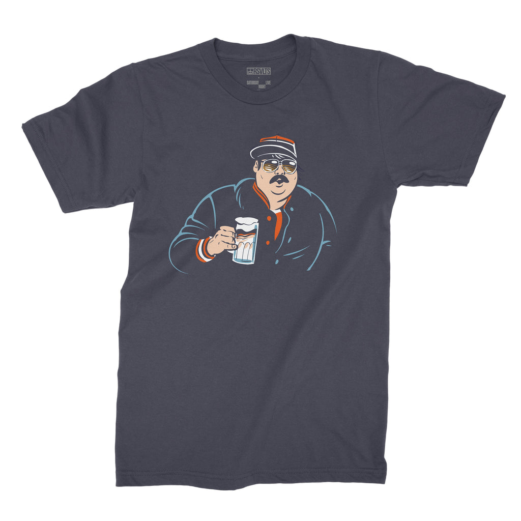 RSVLTS Superfans Crewneck Tee in Blue — front view
