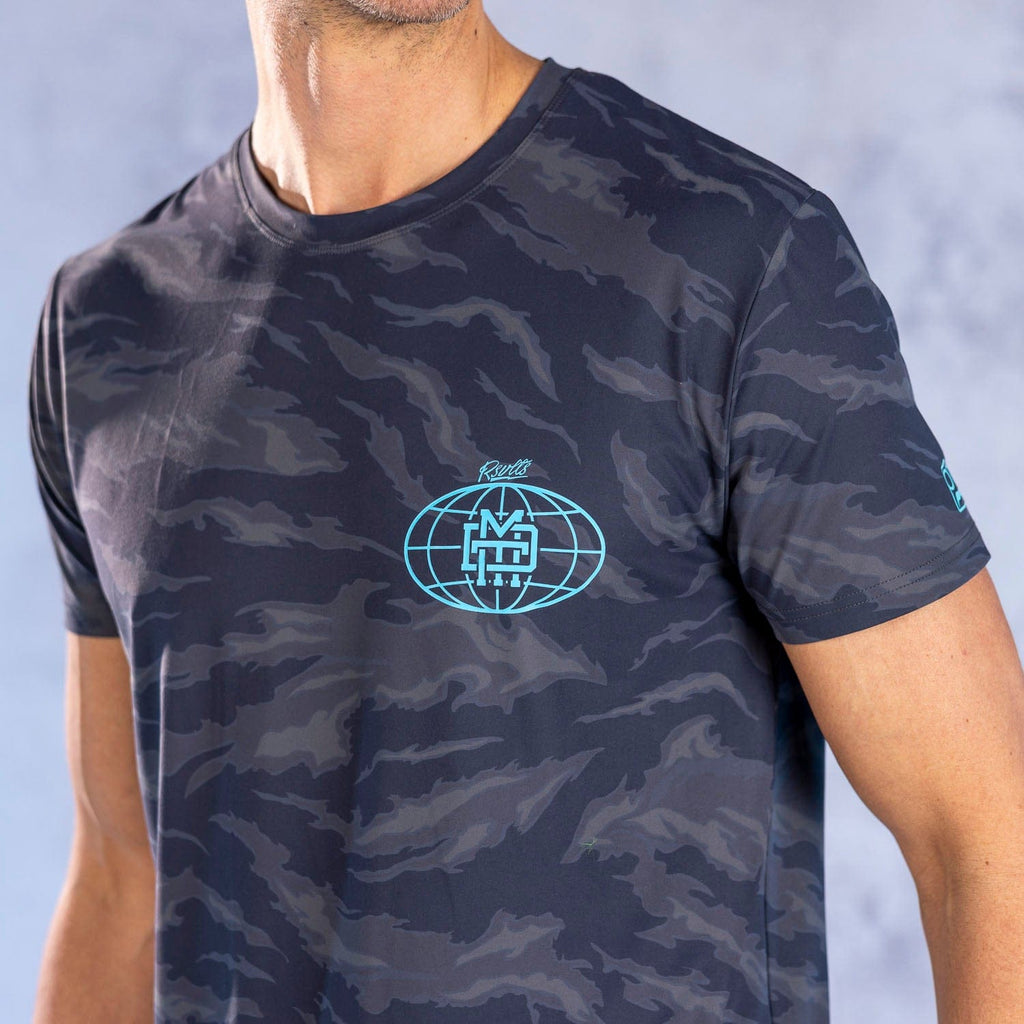 RSVLTS Dare Mighty Things Corp. Performance Tee in Gray — detail 5