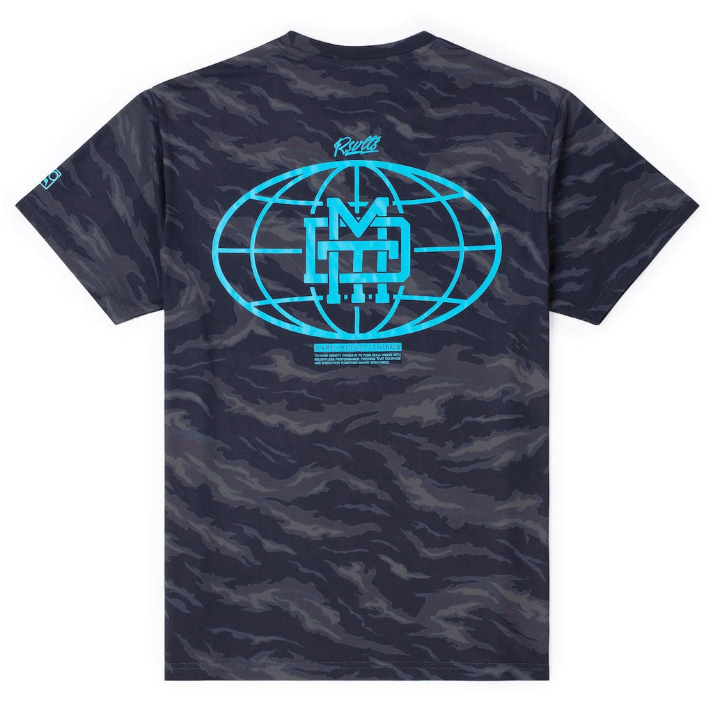 RSVLTS Dare Mighty Things Corp. Performance Tee in Gray — detail 4