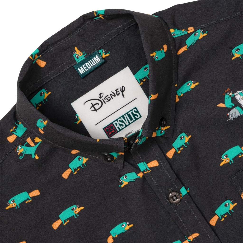 RSVLTS Semi-Aquatic Egg-Laying Mammal of Action Youth KUNUFLEX Short Sleeve Shirt in Black — detail 5
