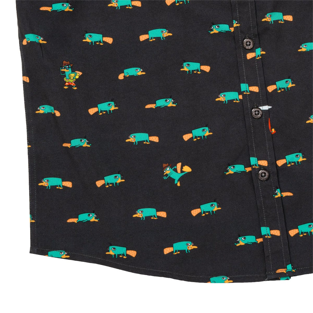 RSVLTS Semi-Aquatic Egg-Laying Mammal of Action Youth KUNUFLEX Short Sleeve Shirt in Black — detail 6