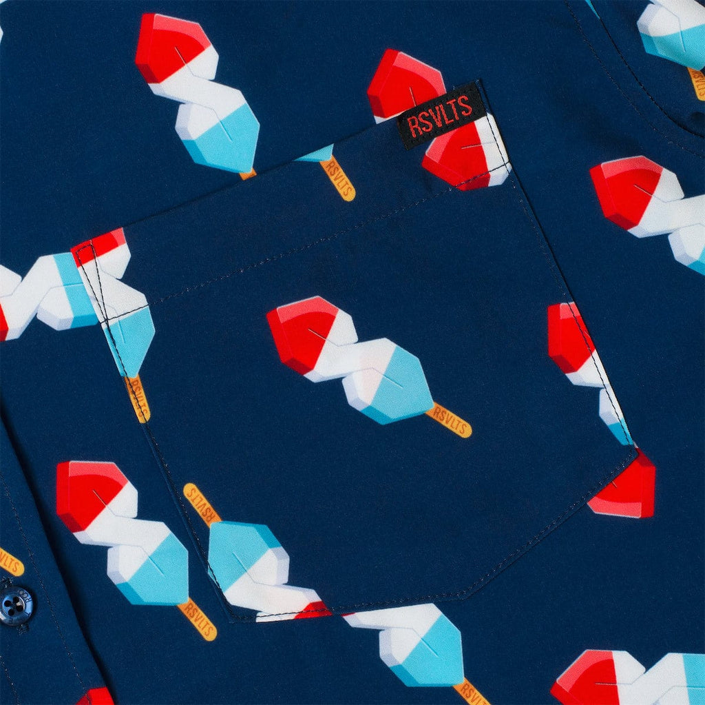 RSVLTS Steve Pops & Freedom KUNUFLEX Short Sleeve Shirt — detail 5