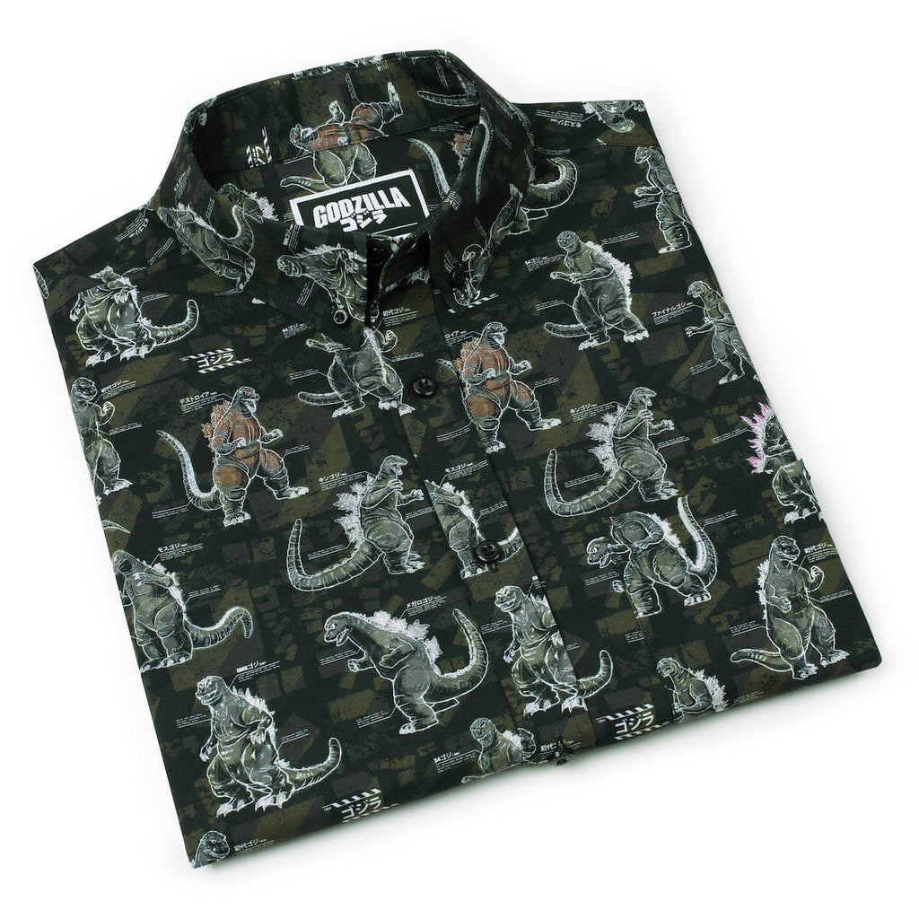 RSVLTS Gojivolution KUNUFLEX Short Sleeve Shirt in Black — detail 9