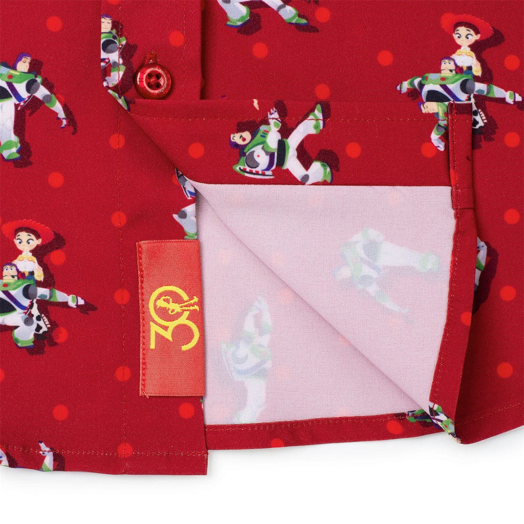 RSVLTS Spanish Mode KUNUFLEX Short Sleeve Shirt in Red — detail 7
