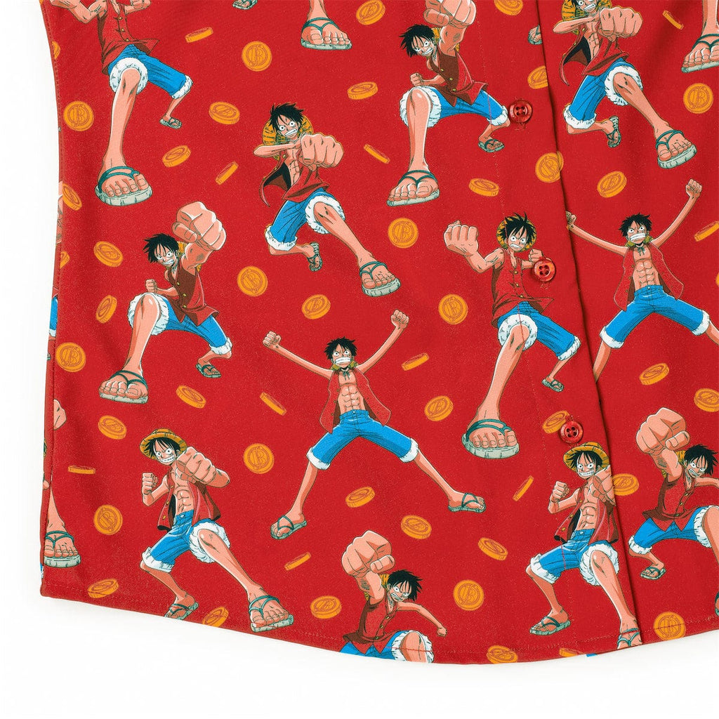 RSVLTS I’m Going to Become… Women's KUNUFLEX Short Sleeve Shirt in Red — detail 7