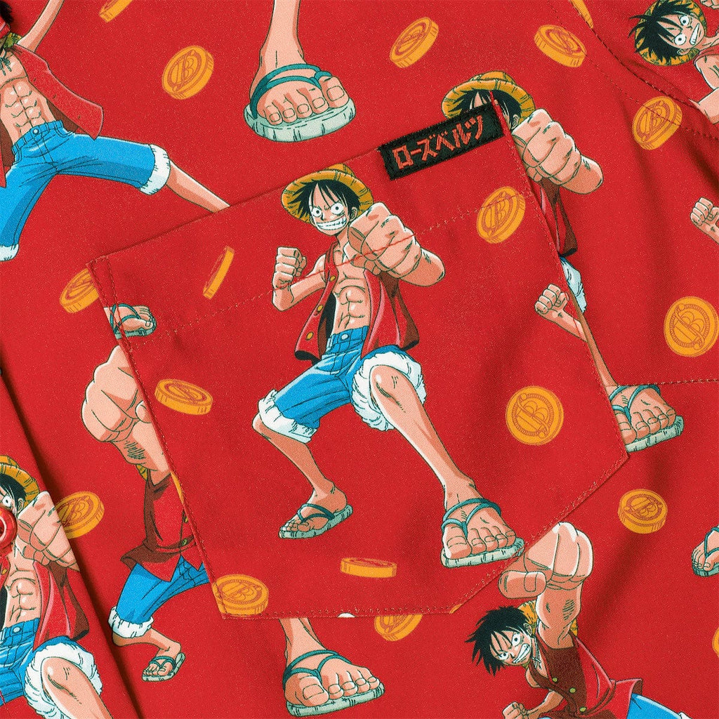 RSVLTS I’m Going to Become… Women's KUNUFLEX Short Sleeve Shirt in Red — detail 4