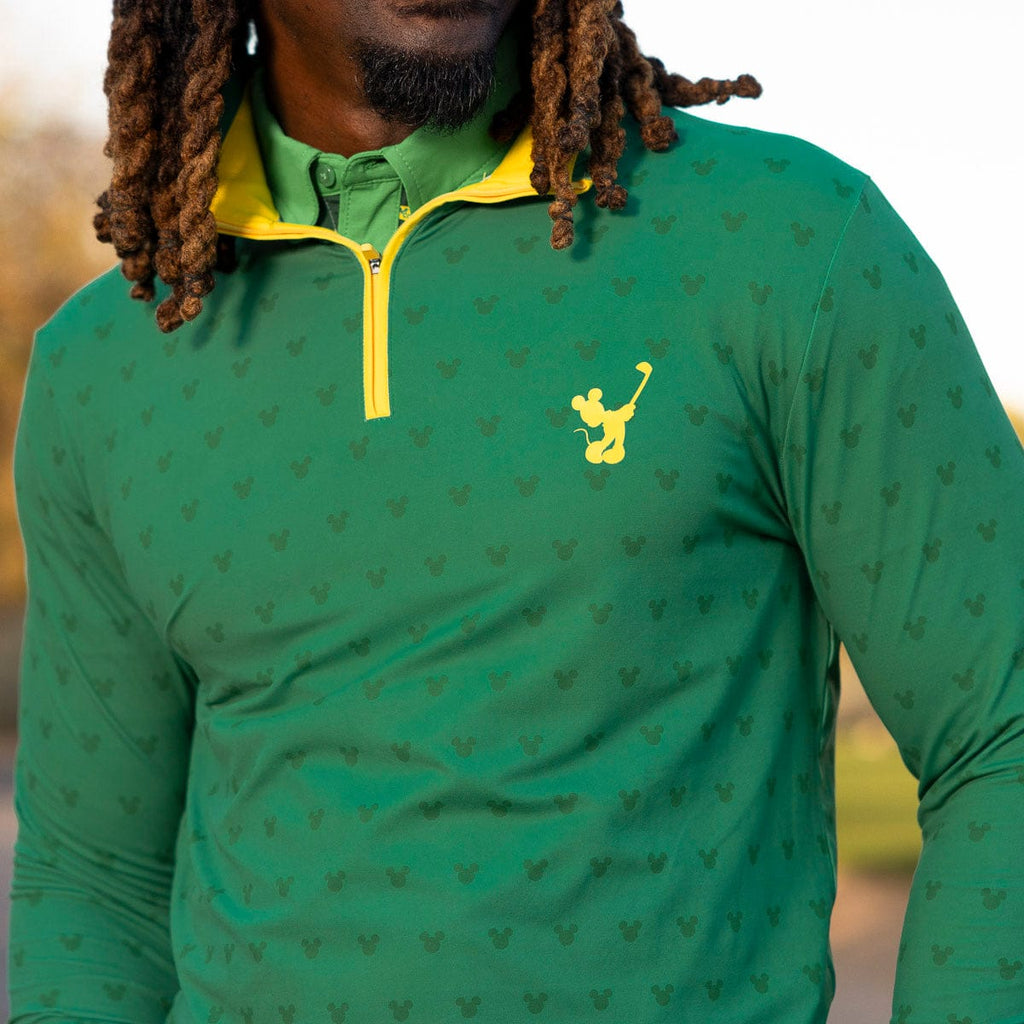 RSVLTS Pal for the Course Quarter Zip in Green — detail 2